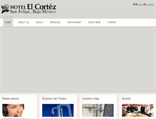 Tablet Screenshot of elcortezsanfelipebaja.com